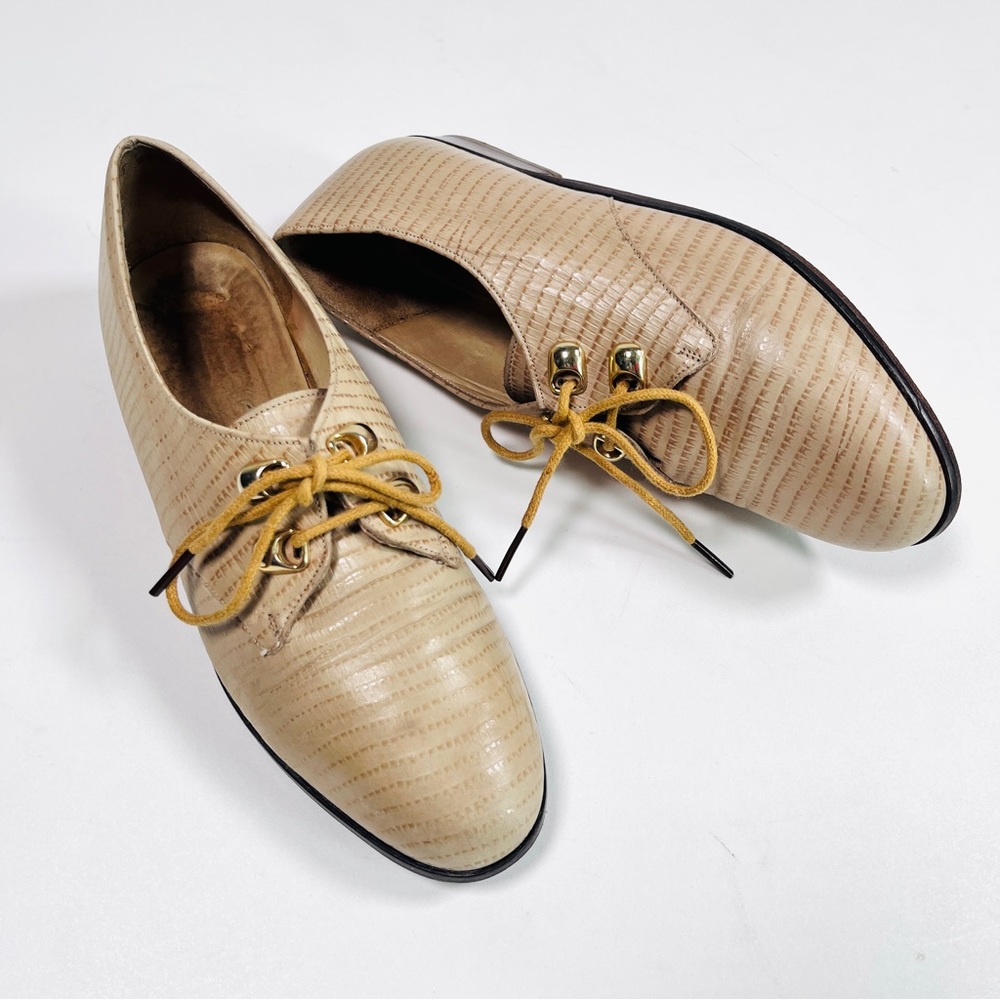 VTG THERESIA leather lace front oxfords